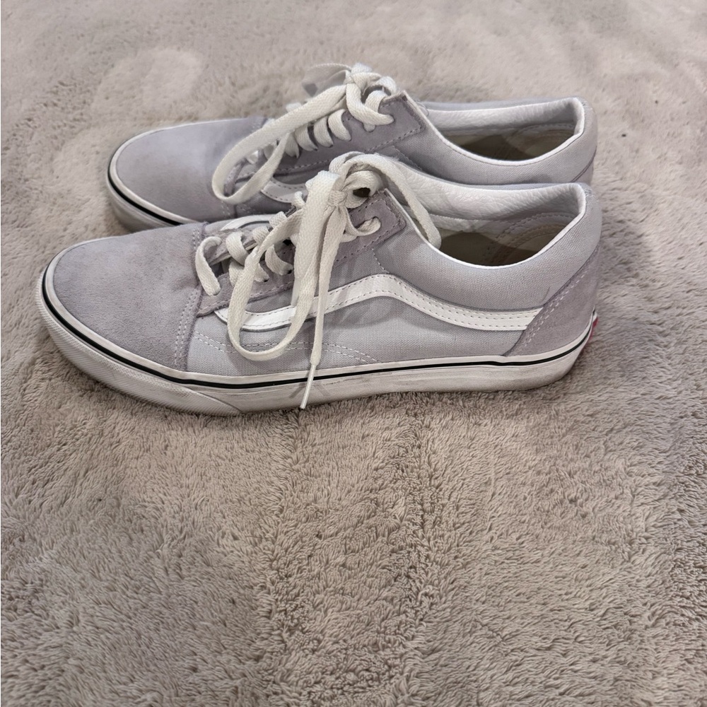 Vans White and Gray Skater Sneakers Men’s  size 7.5  Women’s size 9 - Picture 3 of 9